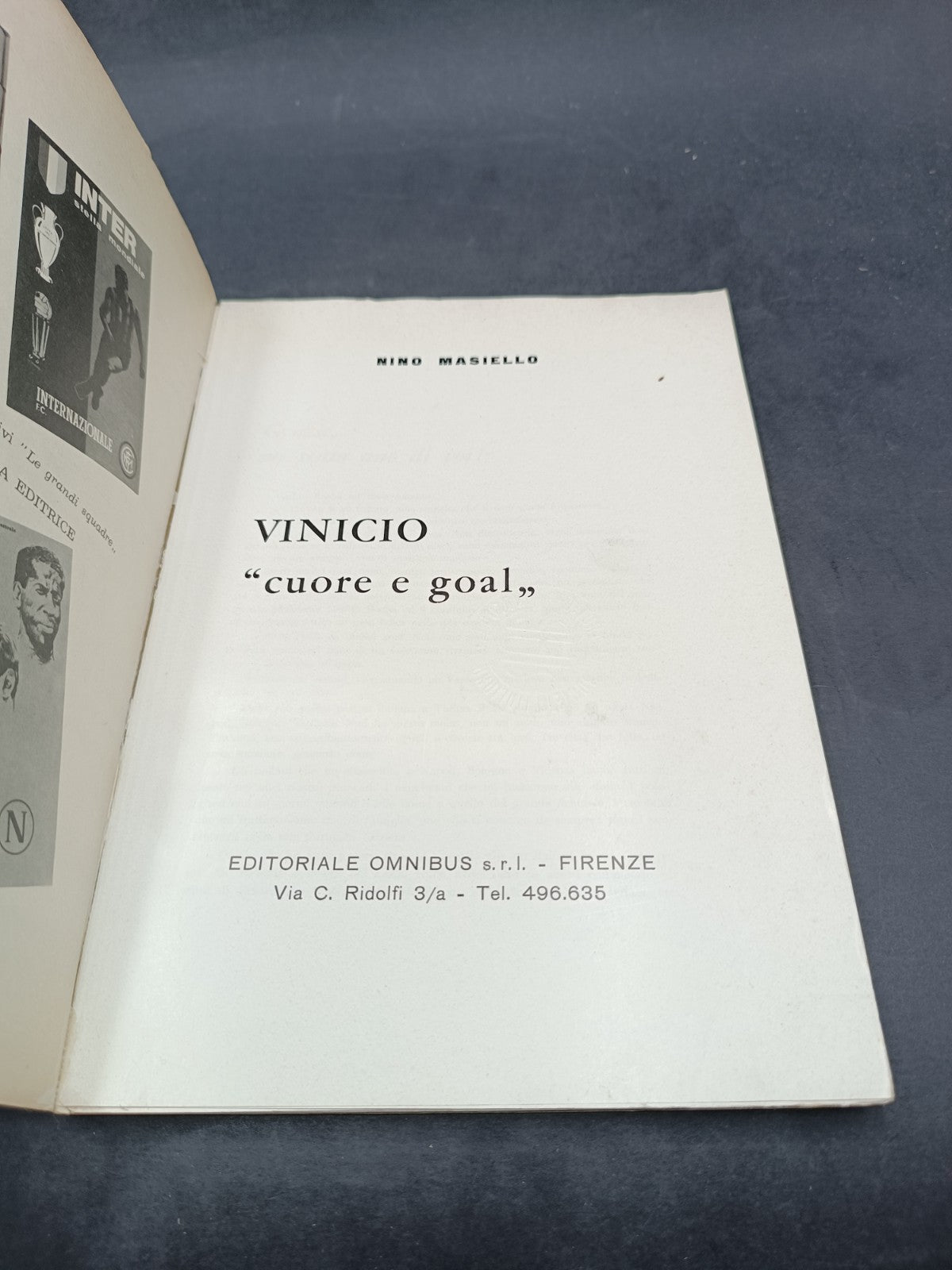 Libro Vinicio Cuore  e goal Editoriale Omnibus