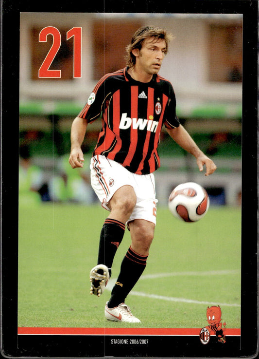 cartolina postcard Milan Calcio 2006/07 - Pirlo