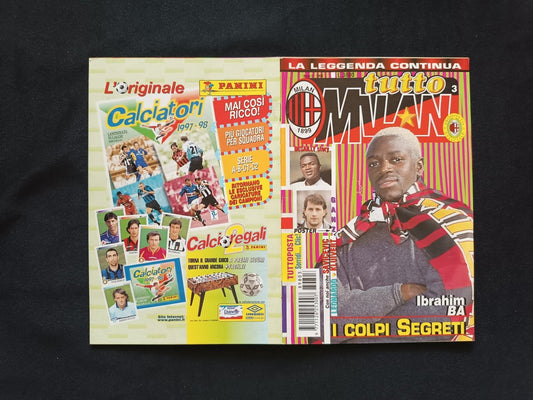 rivista Tutto Milan anno 1998 numero 3 con poster Ganz