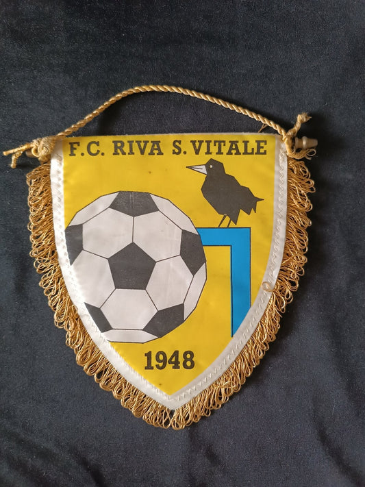 Gagliardetto Pennant F.C. Riva S. Vitale 1948 Svizzera Vintage