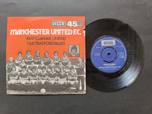 Vinile 45 giri MANCHESTER UNITED FC Old trafford blues