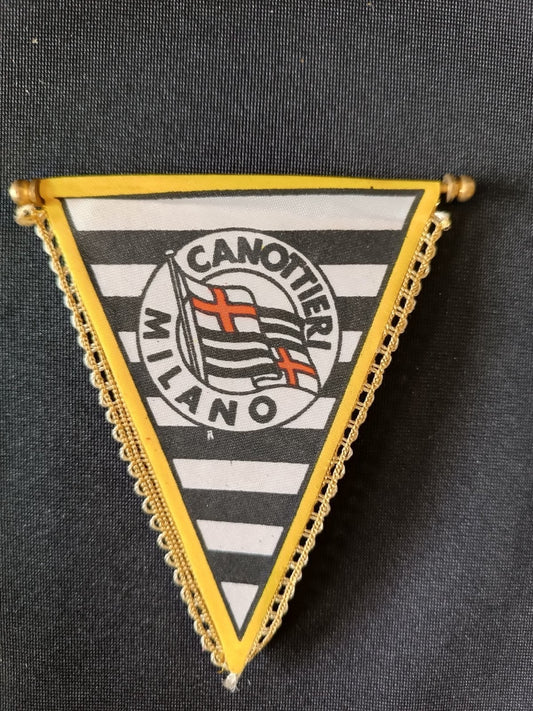 Gagliardetto Pennant Canottieri Milano Italia Vintage