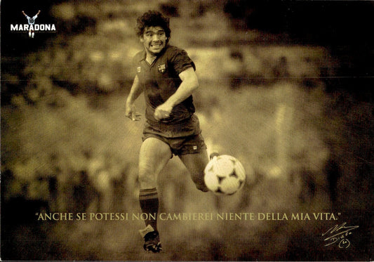 cartolina calciatori Maradona promocard 6973