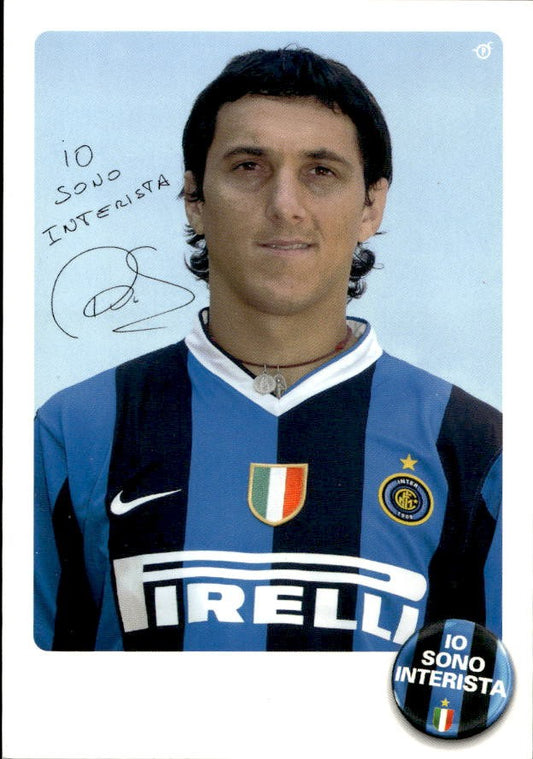 Cartolina calciatore Inter Nicol�s Andr�s Burdisso con autografo stampato