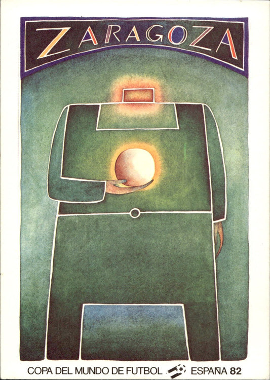 cartolina calciatori Espana 82 Zaragoza