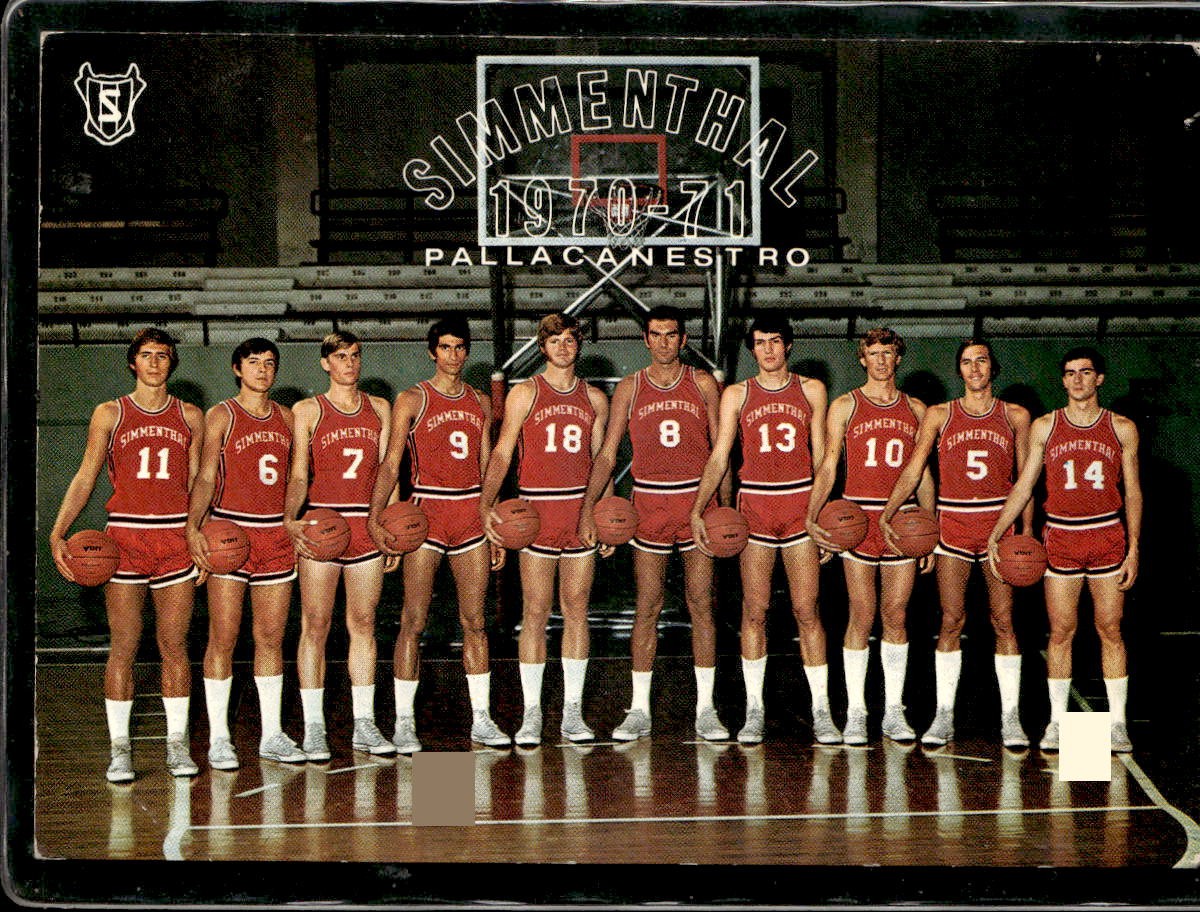 Cartolina Olympia Milano 1970-71 Pallacanestro
