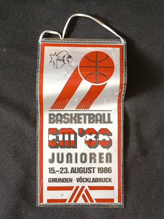 Gagliardetto Pennant EM '86 Junioren Austria Basketball