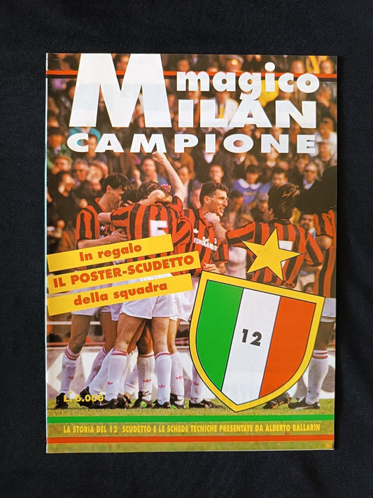 rivista MILAN Magico Campione con poster