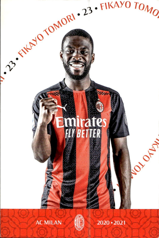 cartolina postcard Calcio Milan 2020/21 - Fikayo Tomori
