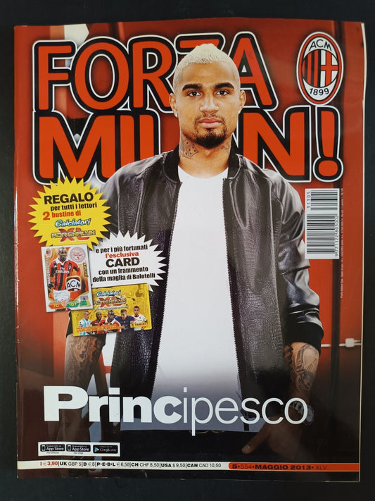 rivista FORZA MILAN - anno 2013 n 5 - Prince (senza figurine)