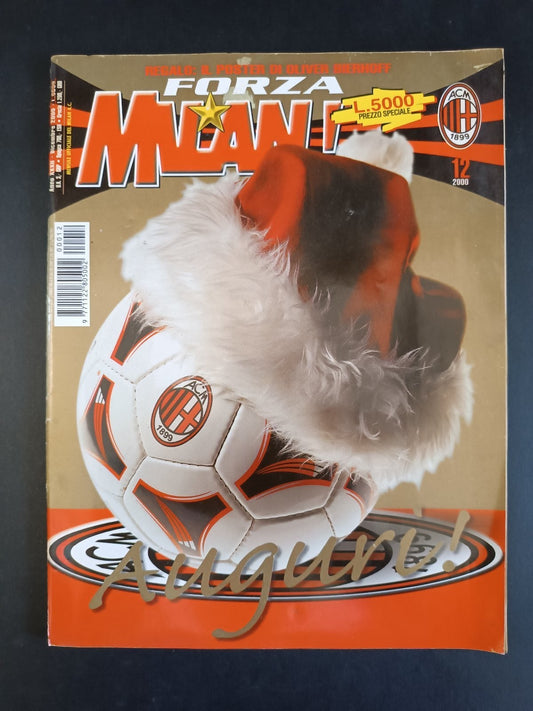 rivista FORZA MILAN - anno 2000 Dicembre - Natale (con poster)