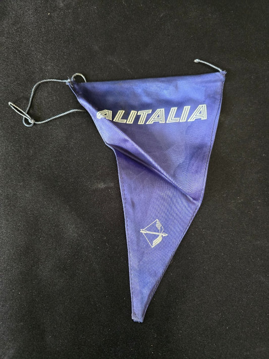 old Gagliardetto Pennant fanion compagnia aerea ALITALIA