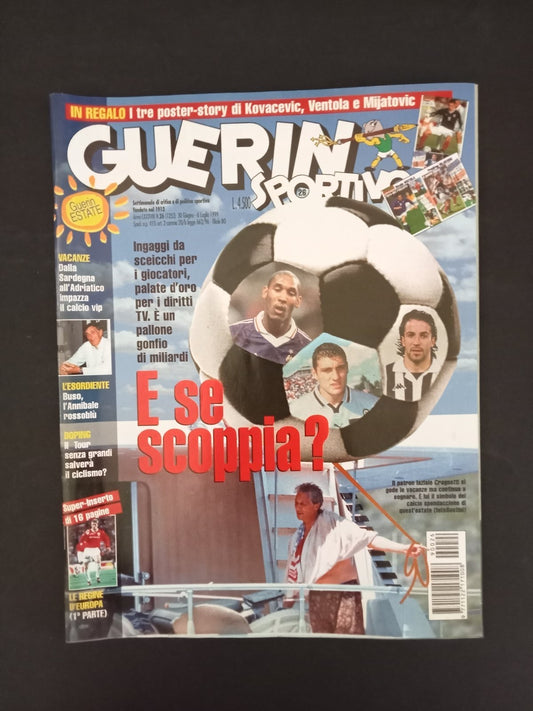rivista GUERIN SPORTIVO anno 1999 numero 26 - Cragnotti (con poster)