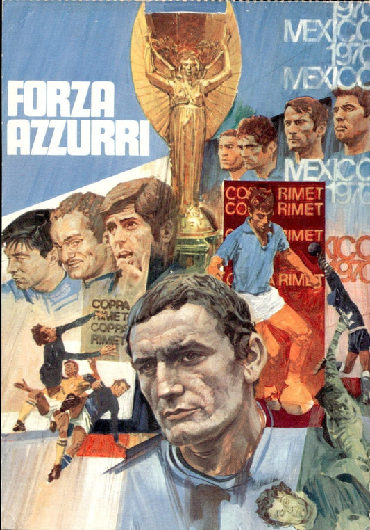 cartolina calciatori Forza Azzurri Italia 90 - 2