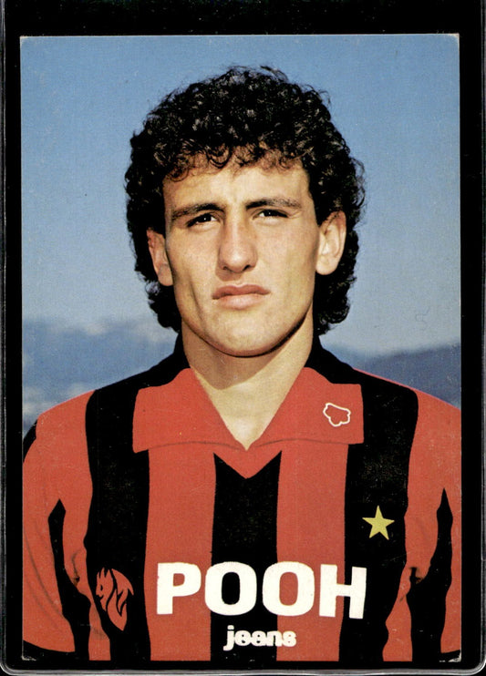 cartolina postcard Calcio Milan sponsor POOH Sergio Battistini