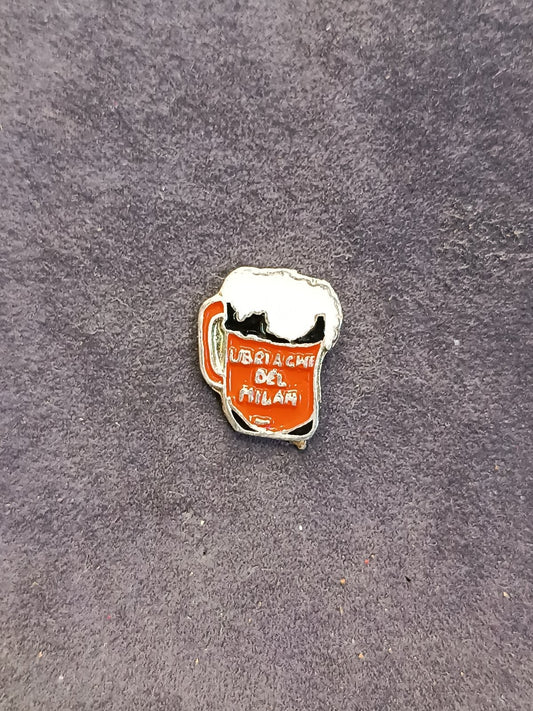Old Pins Pin Badge Spilla A.C.Milan motto milanista senza ferma piedino 476