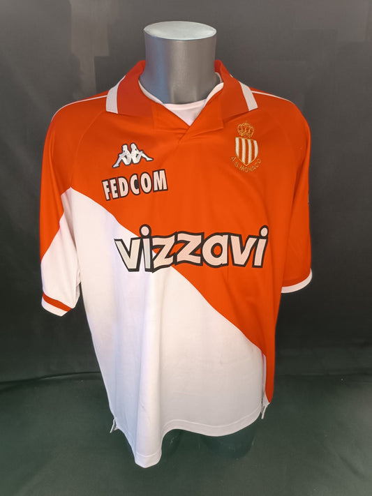 Maglia Maillot Kappa As Monaco Vizzavi  ELOI 14  Vintage Jersey football XL