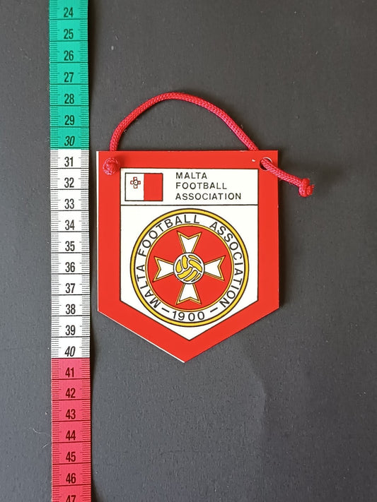 gagliardetto Pennant calcio Malta football association 1900