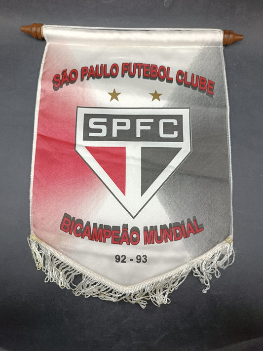 Gagliardetto Pennant Fanion SPFC São Paulo Futebol Clube Bicampeao Mundial 92/93