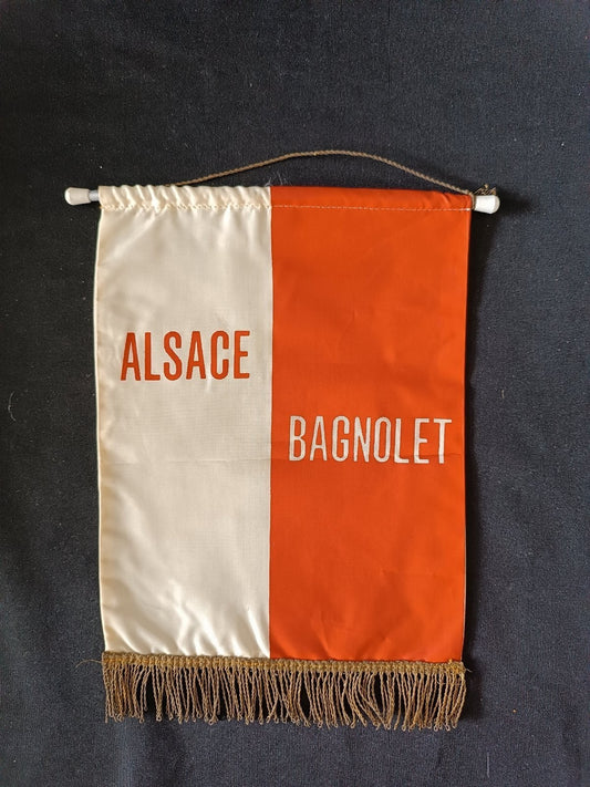 Gagliardetto Pennant Bagnolett Alsace Francia Basket Vintage