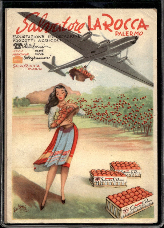 cartolina postcard Salvatore La Rocca Palermo Esportazione
