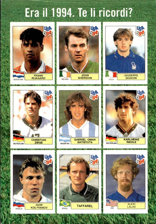 cartolina calciatori 1994 Usa Signori