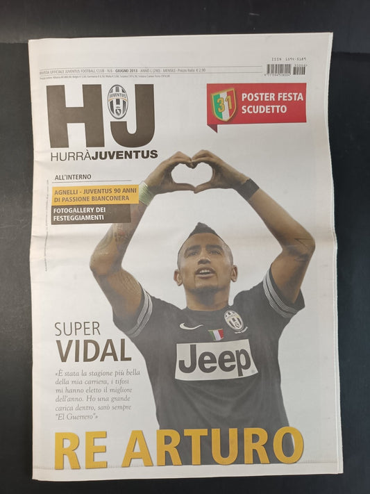 rivista ufficiale HURRA'JUVENTUS giugno 2013 n 6 con poster