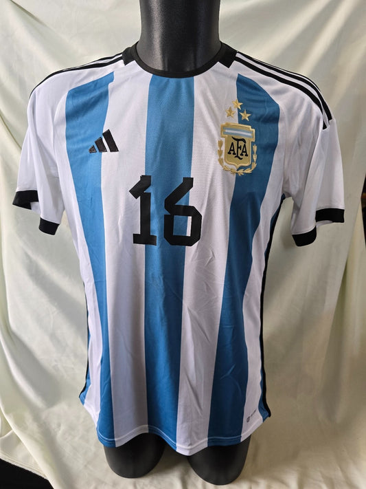 Calcio camiseta  tshirt Adidas ARGENTINA nr 16 tg M 2022 (m12)