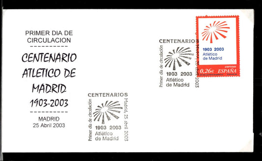busta primo giorno Atletico de Madrid 2003