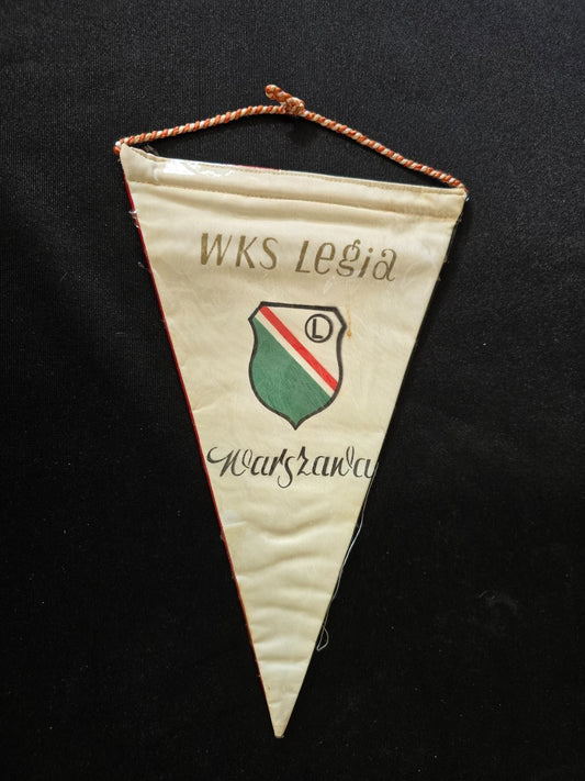 OLD Gagliardetto Pennant fanion WKS LEGIA Warszawa Sp�?ka Akcyjna
