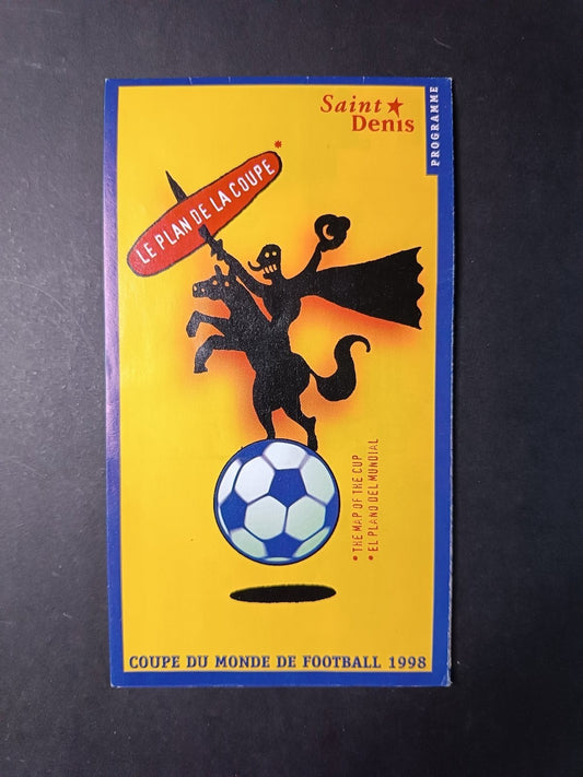 piantina /programma Coppa del Mondo 1998 - Saint Denis