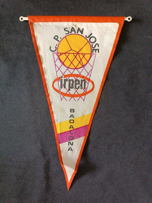 Gagliardetto Pennant C.P. San Jose Badalona Spagna Basket Vintage