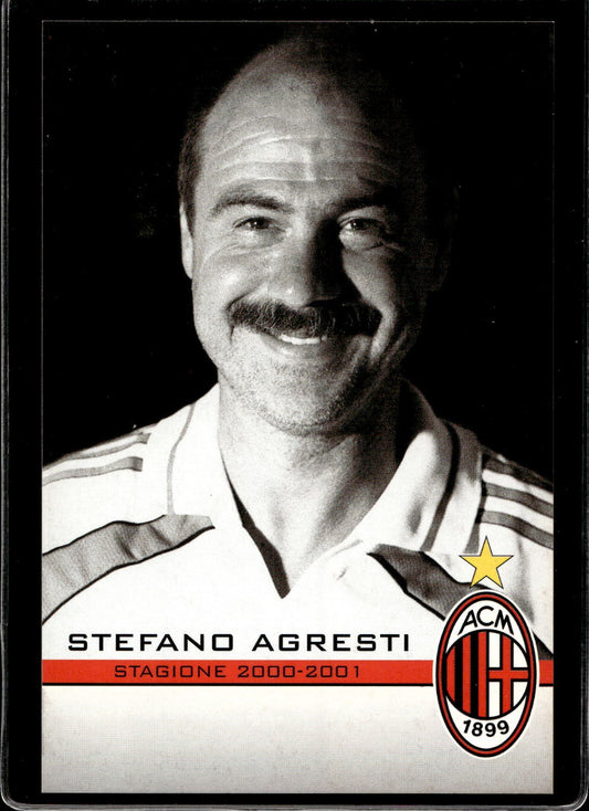 cartolina postcard Calcio Milan 2000/01 - Stefano Agresti