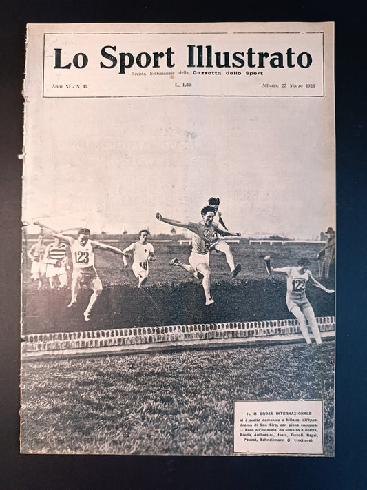 rivista  LO SPORT ILLUSTRATO 1923 n 12