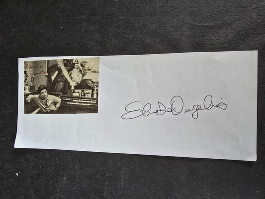 Autografo autograph originale su foglietto  Elio De Angelis automobilismo