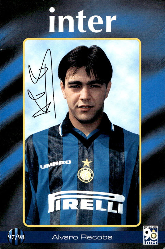 cartolina calciatori Inter 97/98 Recoba