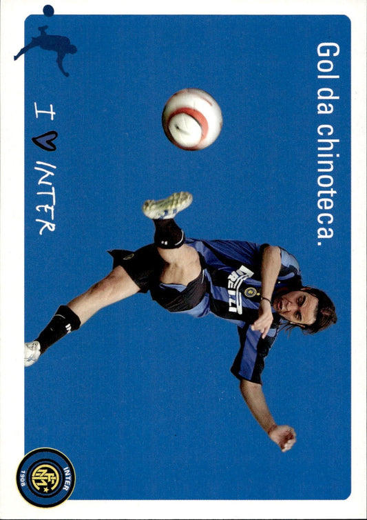 cartolina calciatori Inter Recoba gol d chinoteca