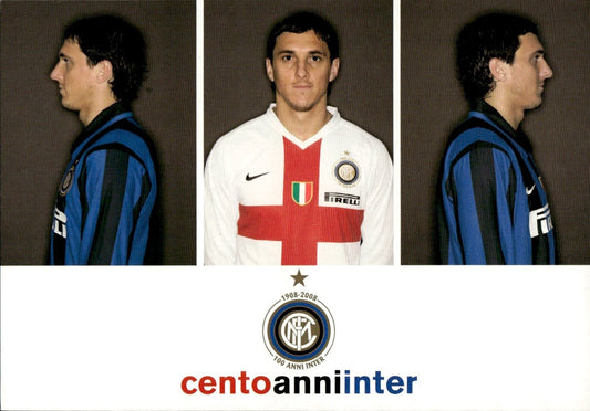 cartolina calciatori 100 anni Inter Burdisso