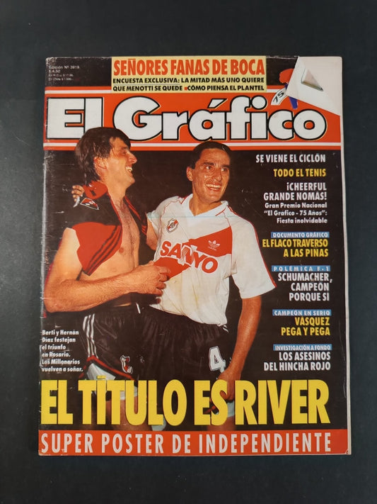 Rivista EL GRAFICO numero 3919 anno 1994 - Berti y Hernan (senza poster)