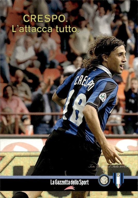 cartolina calciatori Crespo
