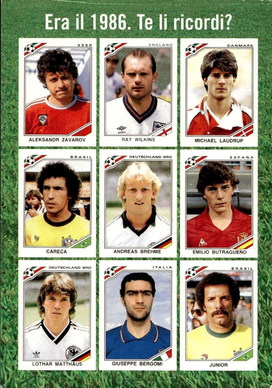 cartolina calciatori 1986 Mexico Bergomi