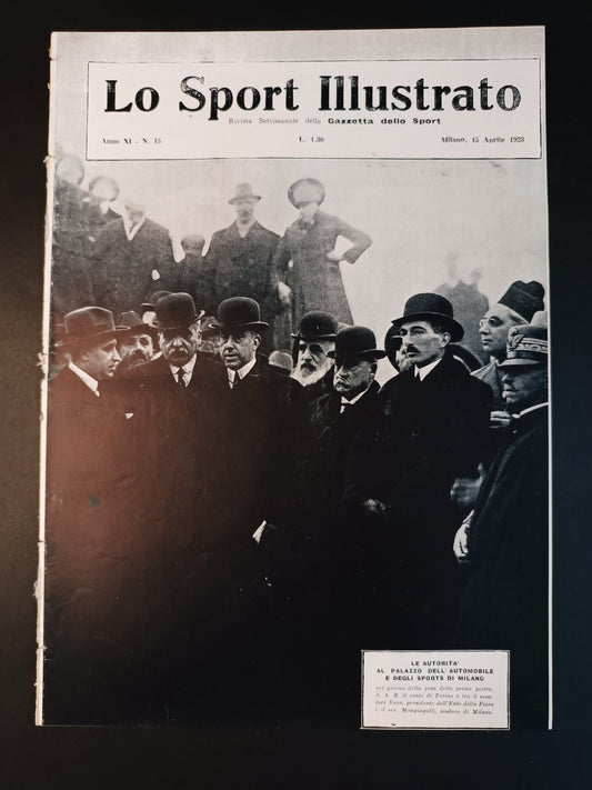 rivista  LO SPORT ILLUSTRATO 1923 n 15