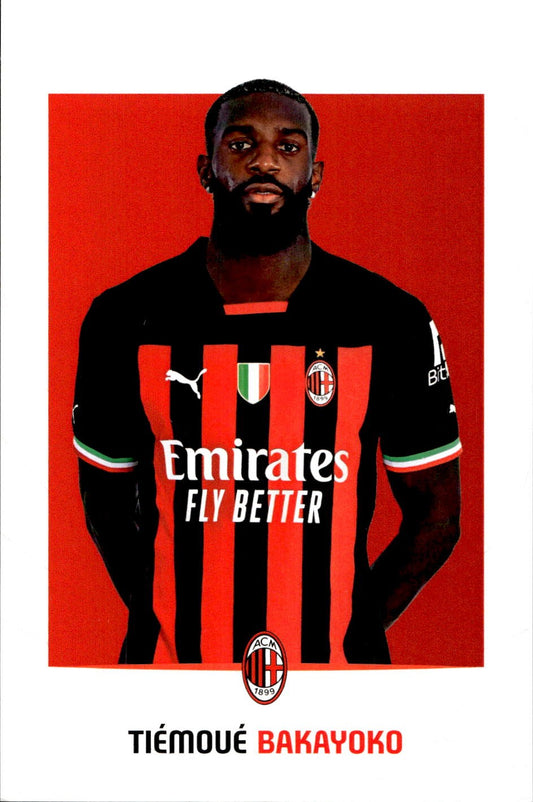 cartolina postcard Calcio Milan 2022/23 - Bakayoko