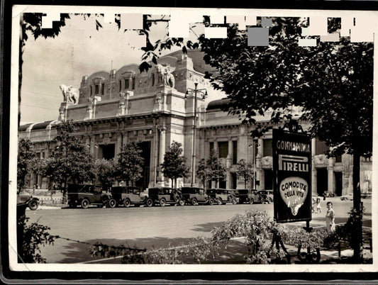 cartolina postcard Pirelli Milano Stazione Centrale 1941