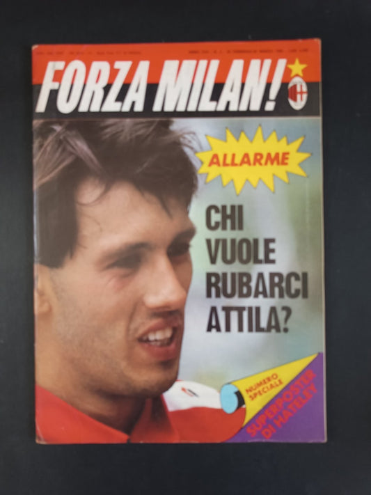 rivista FORZA MILAN - Milan Clubs - anno 1985 n 2 (no poster) Attila