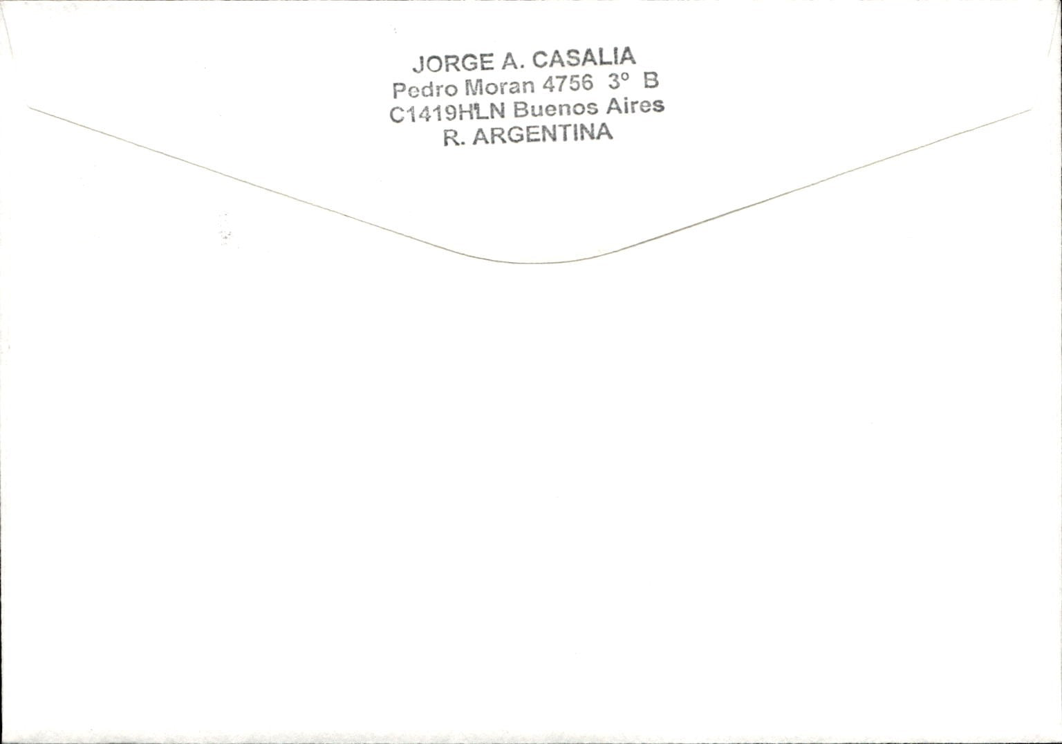 busta primo giorno Buenos Aires 2004
