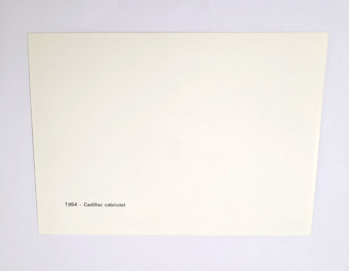 FOTO originale 1954 Cadillac Cabriolet  PININFARINA 177x127 mm fronte