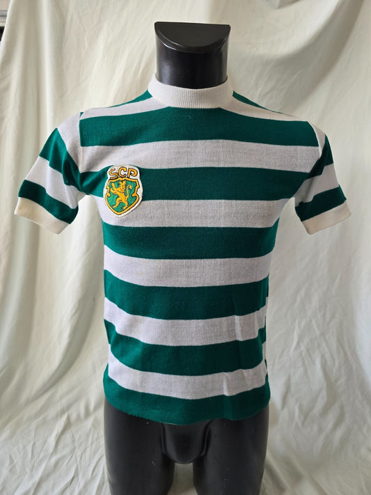 Maglia vintage calcio Sporting Lisbona in lanetta nr 3 tg m