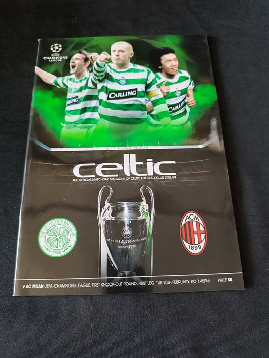 programma ufficiale Celtic - Milan Champions League 2006/2007
