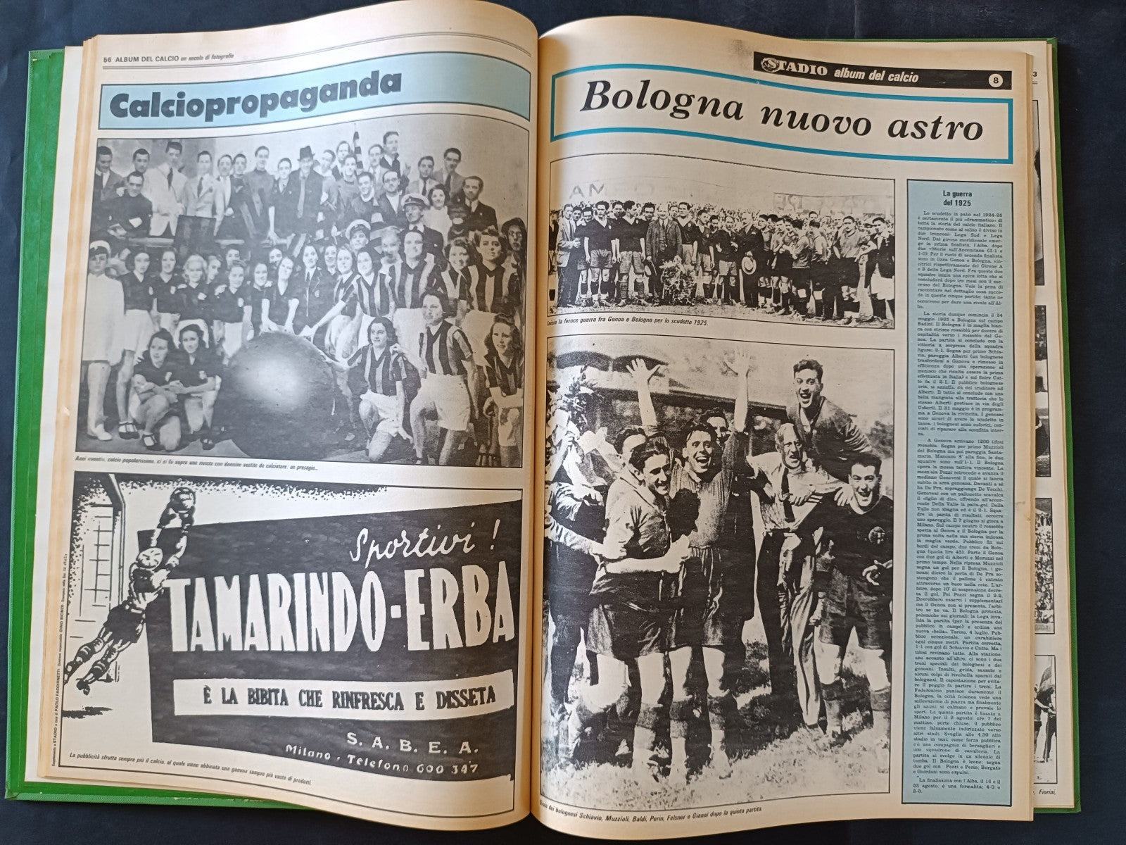 Album del calcio Un secolo di fotografie
